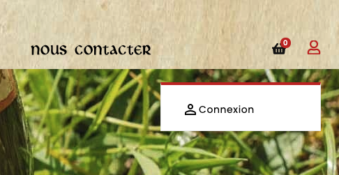 Bouton Connexion en haut à droite du site pour créer un compte